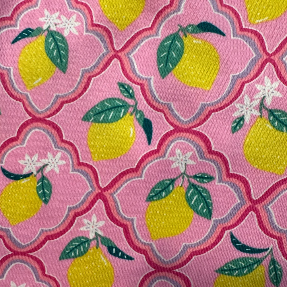 Mini boden super soft girls smocked dress with adorable lemon print - Picture 3 of 4